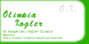 olimpia kogler business card